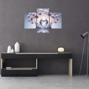 Kép - Gyémánt szív (90x60 cm)