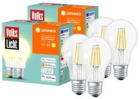 4 db Szabályozható fényerejű Okos LED Izzó - Ledvance E27
