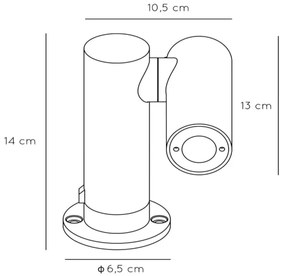 Lucide 27893/05/29 - LED Kültéri lámpa TATUM LED/5W/230V IP65 14 cm antracit