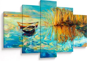 Kép - Tó csónakokkal (150x105 cm)