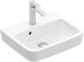 Mosdó Villeroy & Boch O.Novo 45x37 cm fehér színben csaptelep nyílás nélkül, túlfolyással 43444501