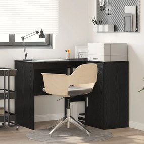 Sarok íróasztal Fekete tölgy 102x88x75 cm Forgácslap