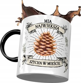 Fekete Bögre Mia Feleség Barátnő Ajándék Nyomtatott Fotóval