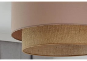 Duolla - Mennyezeti lámpa BOHO 1xE27/15W/230V átm. 45 cm bézs/barna