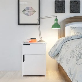 Éjjeliszekrény ASRA 60x45 cm fehér