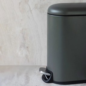 Sötétzöld fém pedálos szemetes 5 l Mini Walther – Mette Ditmer Denmark