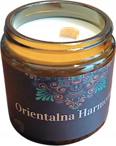 Szójagyertya Illatos Fából Kanóc Természetes Keleti Harmónia 100ml