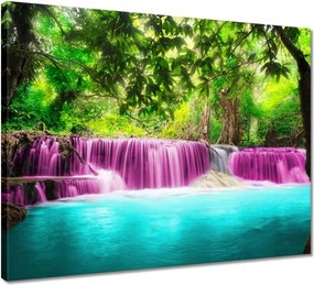 Vászonkép 50x40 Színes tájkép Vízesés