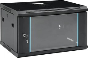 vidaXL 6U fali hálózati szekrény 19" IP20 600 x 450 x 350 mm