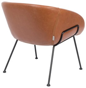 Feston barna műbőr fotel - Zuiver