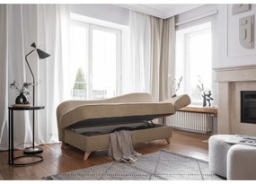 Szürkésbarna kordbársony heverő (jobb oldali) Chic Charlotte – Miuform