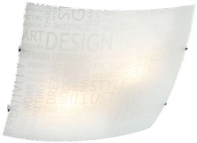 Redo 05-818 - Mennyezeti lámpatest NOTES 2xE27/42W/230V 39x39 cm fehér