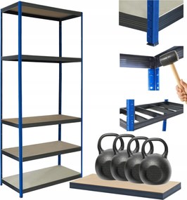 Tárolószekrény fém állvány Helios 180x120x35cm 5Px400kg Tartós