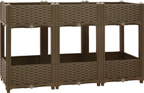 vidaXL polipropilén magaságyás 120 x 40 x 71 cm