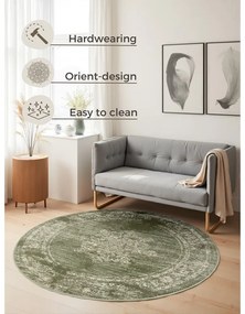Zöld kerek szőnyeg ø 160 cm Gloria Lydia – Hanse Home