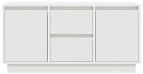 fehér TV-szekrény LED-lámpákkal 100x41x50 cm