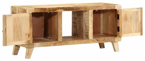 tömör nyers mangófa TV-szekrény 105x46x32 cm