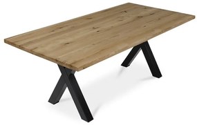 Tömör Tölgy Étkezőasztal 200×100 cm. DS-X200 DUB