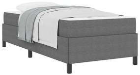 Ágykeret Világosszürke 90 x 190 cm Bársony anyag