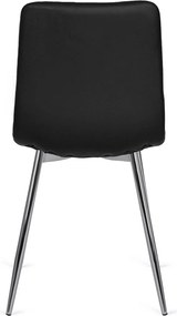 Krzesło ENZO Czarne Ekoskóra