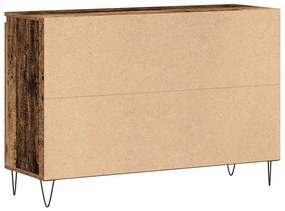 antik fa színű szerelt fa tálalószekrény 104 x 35 x 70 cm