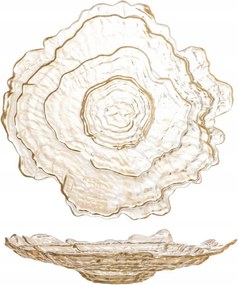 Bloomingville Asimi Üveg Dekorációs Tál 38 cm Bézs