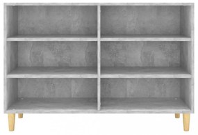 betonszürke szerelt fa tálalószekrény 103,5 x 35 x 70 cm