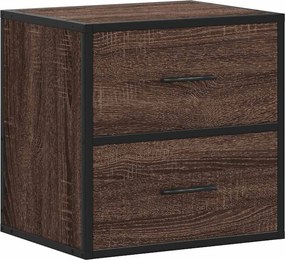 vidaXL barna tölgy színű falra szerelhető éjjeliszekrény 40x31x39,5cm