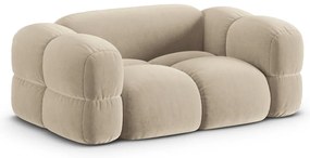 Bézs bársony kanapé 180 cm Loretto – Cosmopolitan Design