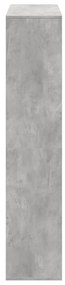 betonszürke szerelt fa könyvespolc 100 x 33 x 156,5 cm