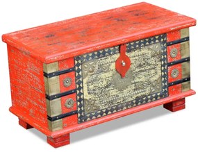 80x40x45 cm Piros mangófa tárolóláda