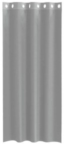 2 db világosszürke fátyolfüggönyök rojtokkal 140x245 cm