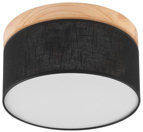 Brilagi - LED mennyezeti lámpa BELLADONNA 1xE27/15W/230V, 30 cm, fekete/fenyő