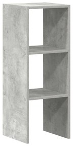 betonszürke szerelt fa könyvespolc halmozható 30 x 30 x 80 cm