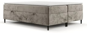 Világosbarna ágyneműtartós boxspring ágy 180x200 cm Araya – Maison de Rêve