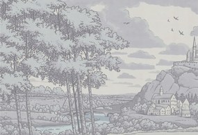 Fotótapéta Flizelin Fali szett Mesebeli táj 152x104 Ragasztóval