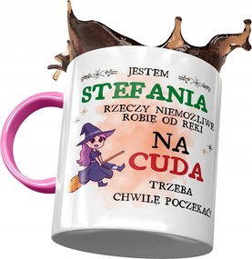 Rózsaszín Bögre Stefánia Barátnőknek Ajándék Nyomtatott Fotóval