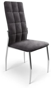 K416 szék - hamu bársony