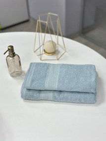 Törölköző szett 2 db 50×90 70×140 100% Pamut 360 g/m² Könnyű Kék