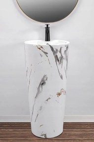Szabadon álló mosdó REA Blanka Marble Marmur