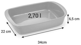 Agyagkerámia sütőtál 22x34 cm Delicia – Tescoma