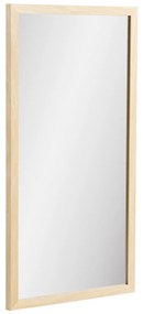 Scottsdale fali tükör fa kerettel, natúr, 45x75 cm