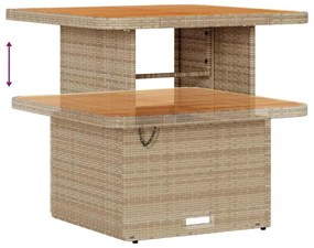 Kerti Kanapé Szett 8 pcs bézs és krémszínű 80 x 80 x 71 cm