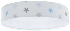 GALAXY KIDS LED/24W/230V dimmelhető csillagos fehér/szürke/kék + DO
