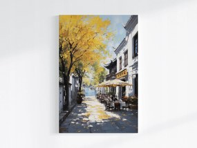 Vászonkép Canvas Város Kína Utca Kávézó Ginkgo Víz 40x60