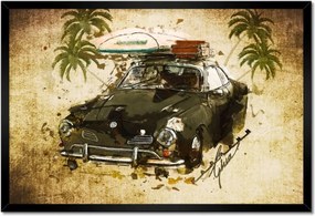 Poszterek keretben 60x40 Volkswagen Karmann Ghia