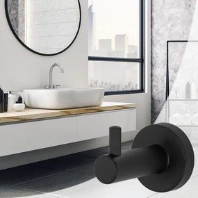 Fürdőszoba fogas Black 322210