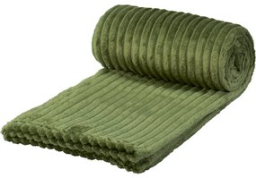 Stripes Green takaró, 130 x 160 cm