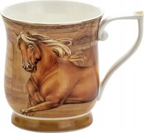 Porcelán bögre elegáns ló motívum elegáns ajándék