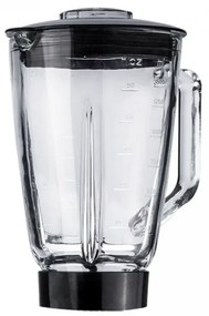 Elite Electronics® 1.5 literes üveg turmix edény műanyag fedővel konyhai robotgéphez